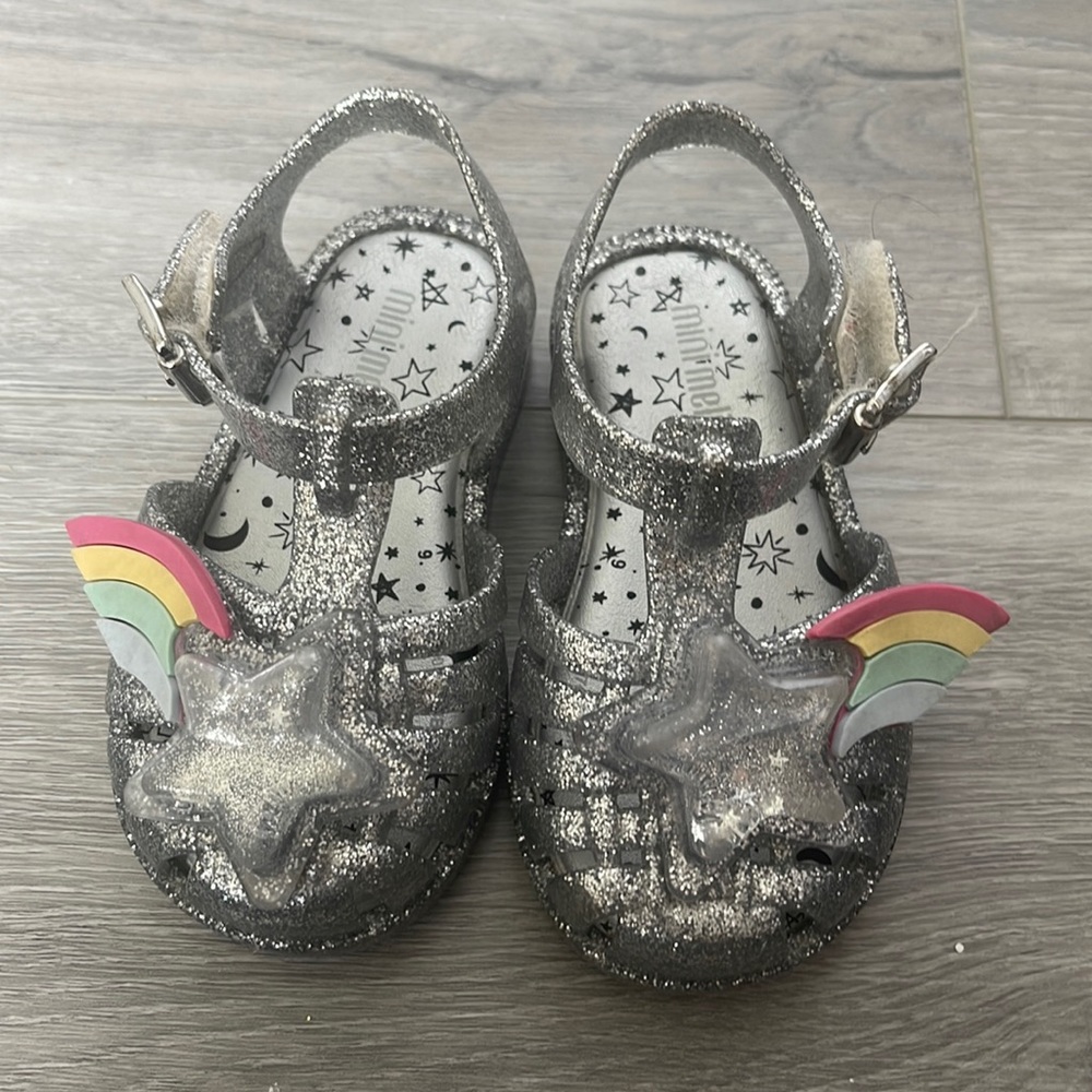 Mini melissa silver size 5